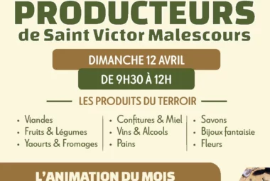 Marché des paysans du coin de Saint-Victor-Malescours