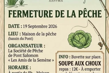 Fermeture de la pêche