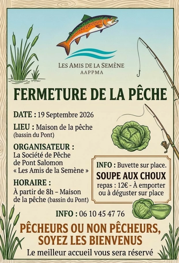 Fermeture de la pêche