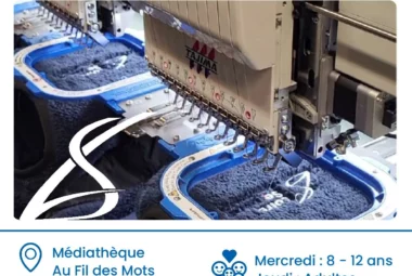 Atelier enfant : Quand l’art rencontre la technologie : la broderie numérique