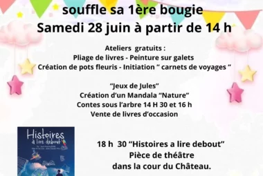 Anniversaire d’ouverture de la librairie « Les Pages du Château »