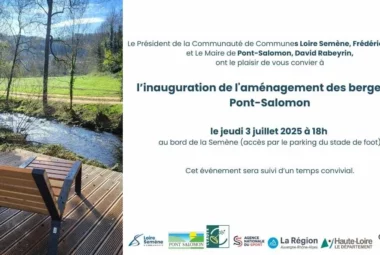 Inauguration de l’aménagement des berges de Pont-Salomon