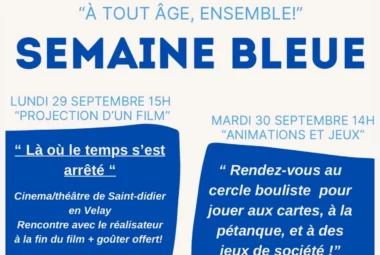 Semaine bleue – animations et jeux