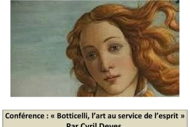 Conférence « Botticelli, l’art au service de l’esprit »