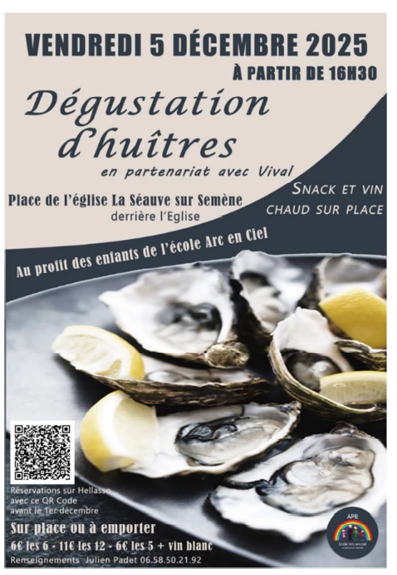 Dégustations d’huîtres et vente de sapin de Noël