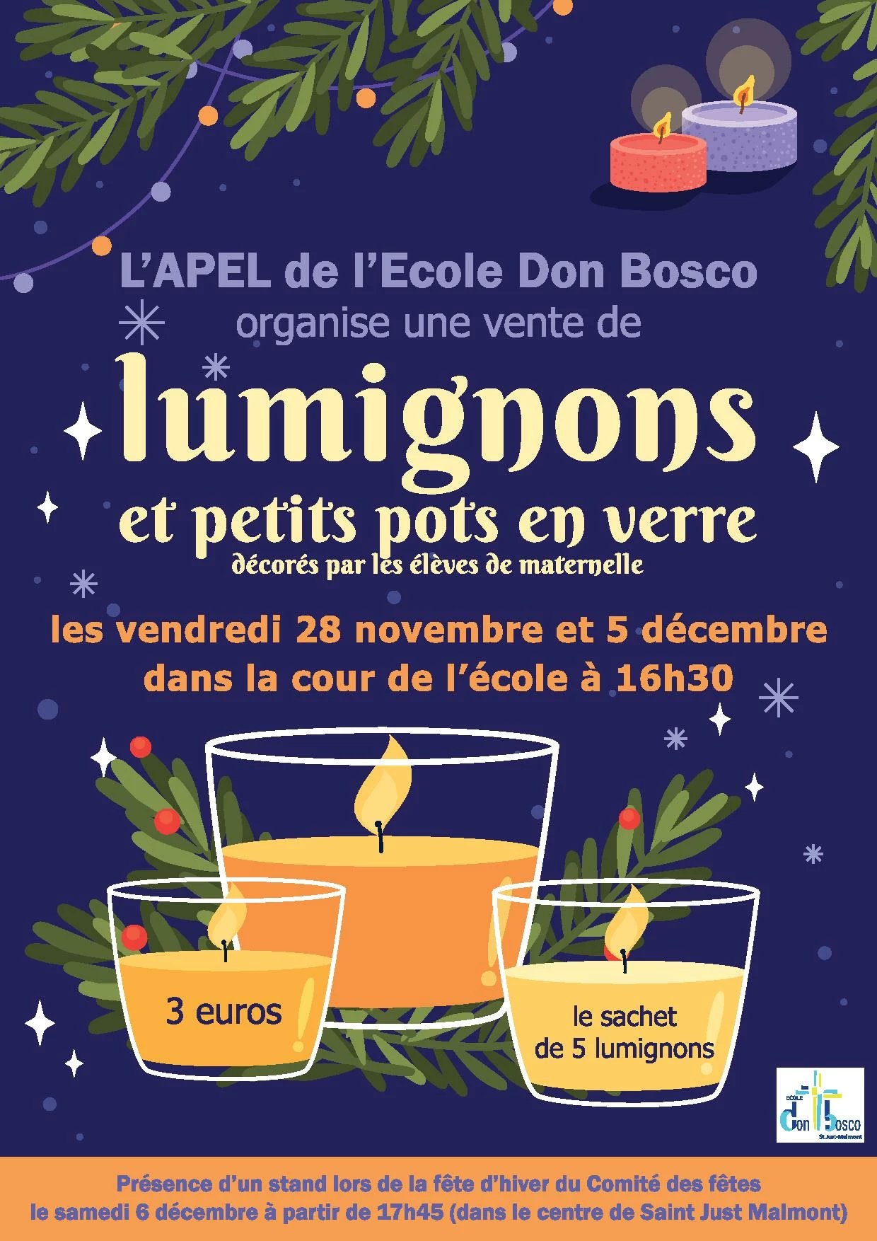 Vente de lumignons