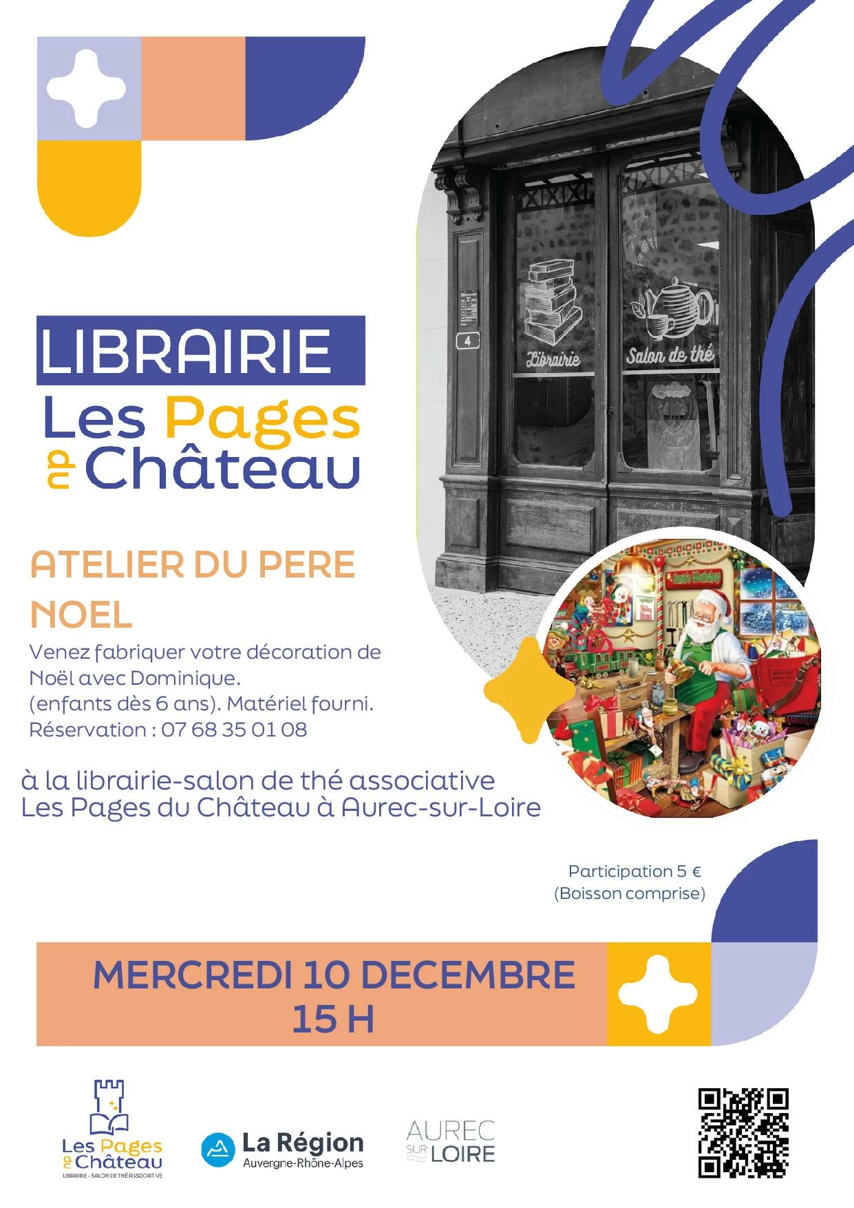 Atelier de noël des pages du château