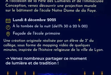 Illumination de l’école Notre-Dame de la Faye
