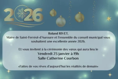 Cérémonie des vœux à la population