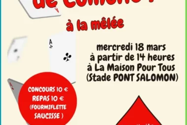 Concours de coinche des Aînés Pontois