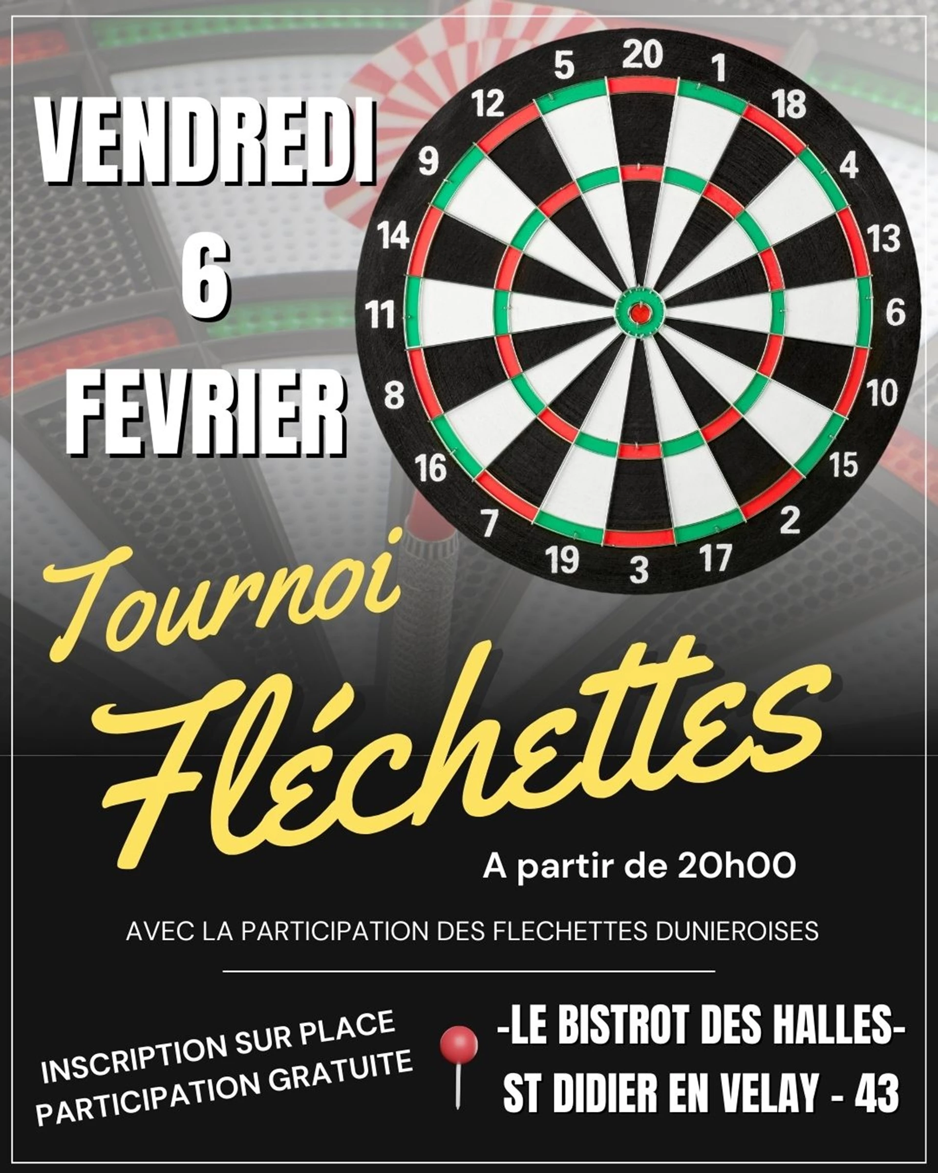 Tournoi de fléchette