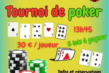 Tournoi de poker au bar Le Dépôt