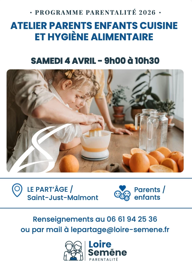 Atelier parents enfants cuisine et hygiène alimentaire