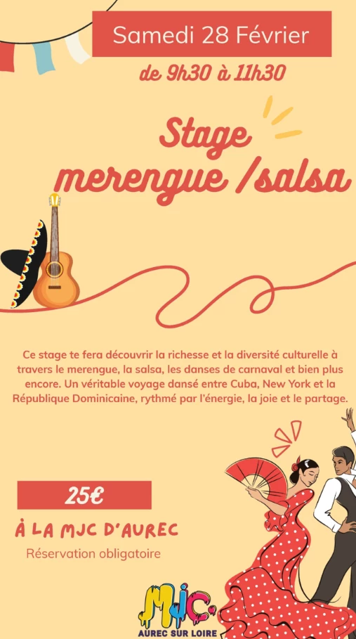 Stage de merengue / salsa