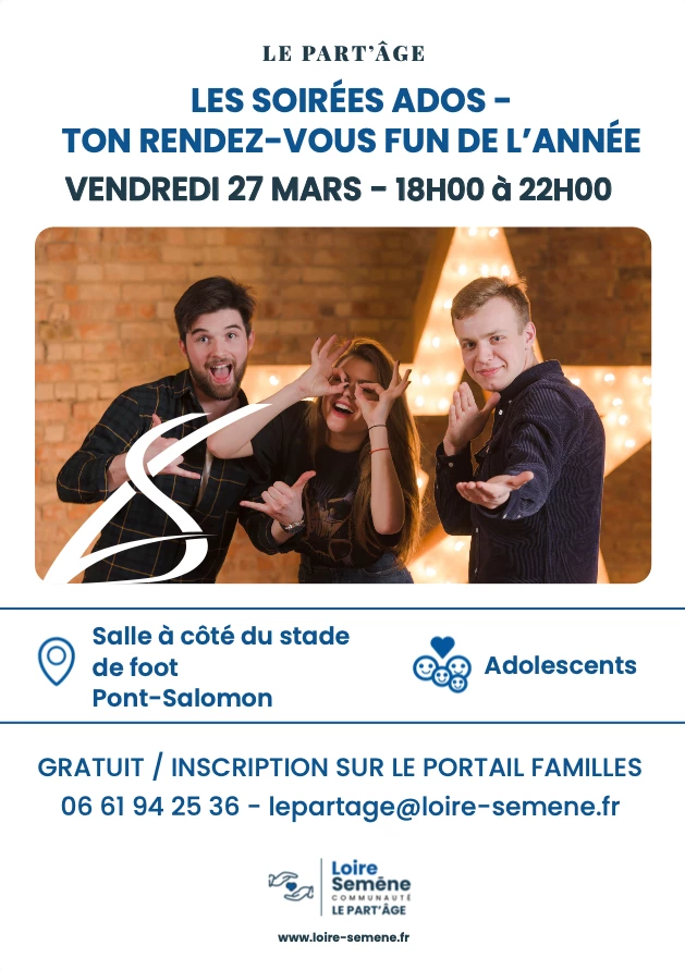 Les soirées ados – ton rendez-vous fun de l’année