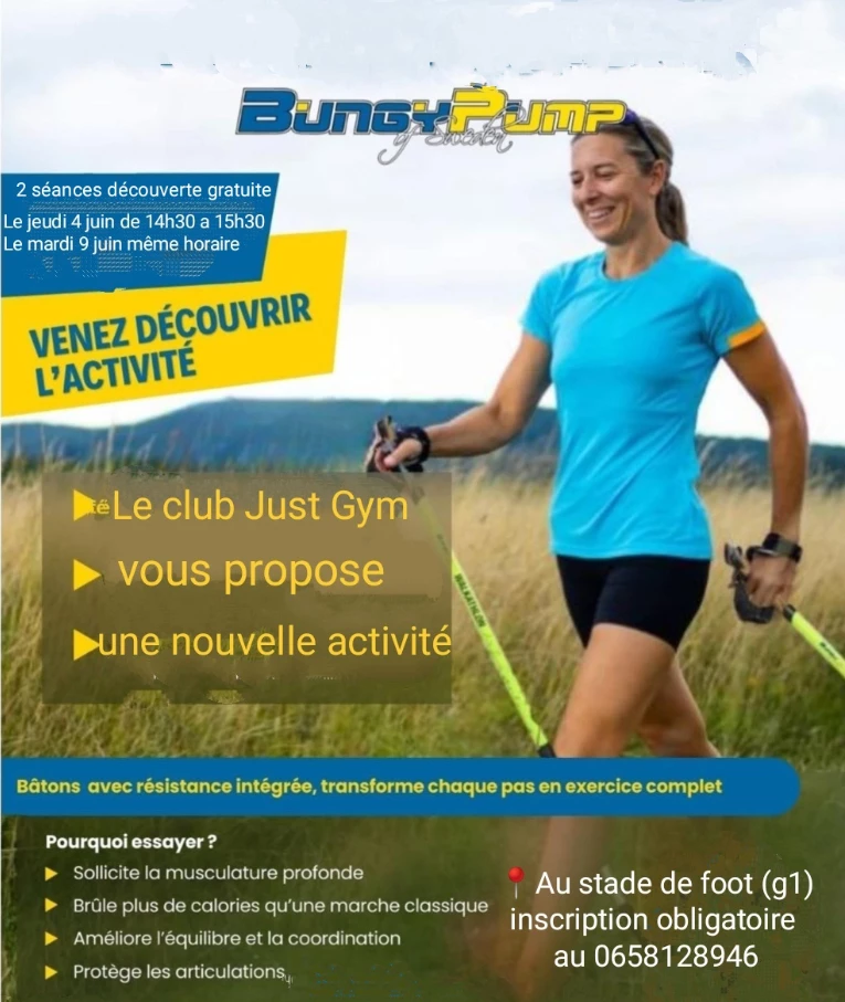 Initiation au « Bungy Pump » ou marche dynamique