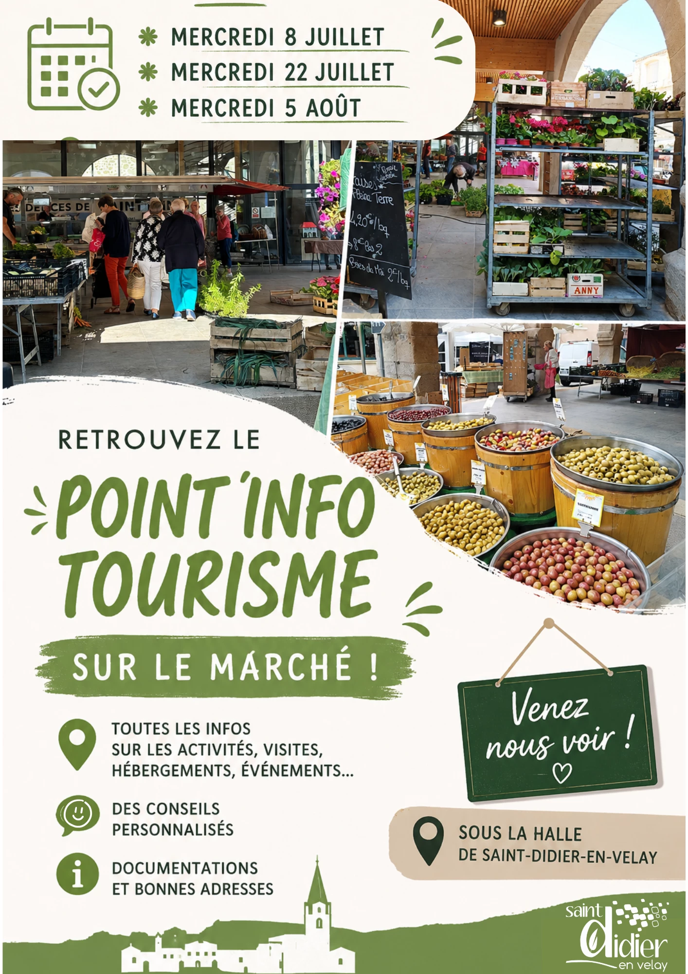 Point d’information touristique sur votre marché