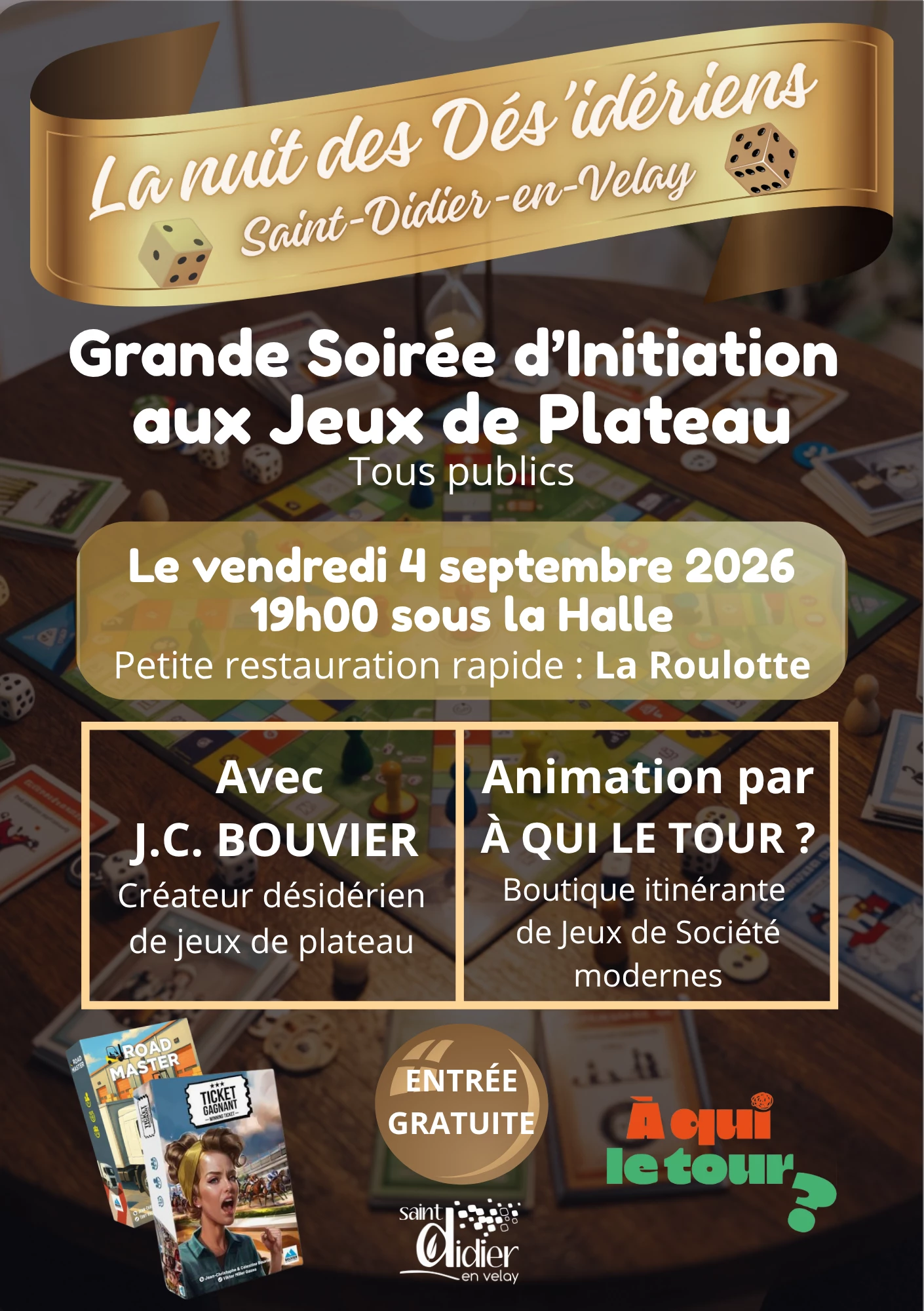 La nuit des Dés’idériens – soirée d’initiation aux jeux de plateau